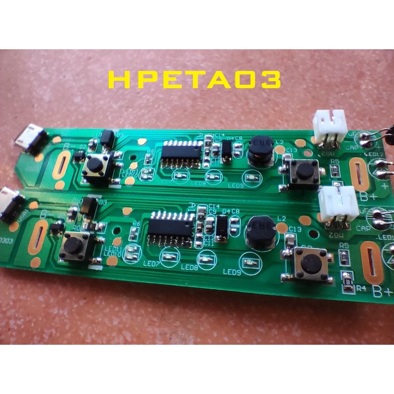 Mạch tăng áp 3 chế độ 3vol > 5vol > 9vol dùng cho led ,quạt ,động cơ mini HPETA03