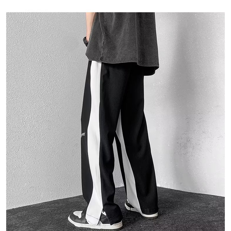 Quần Dài Lưng Thun Dáng Rộng Thoáng Khí Thoải Mái Phong Cách Hàn Quốc Thời Trang Cho Nam size M-3XL