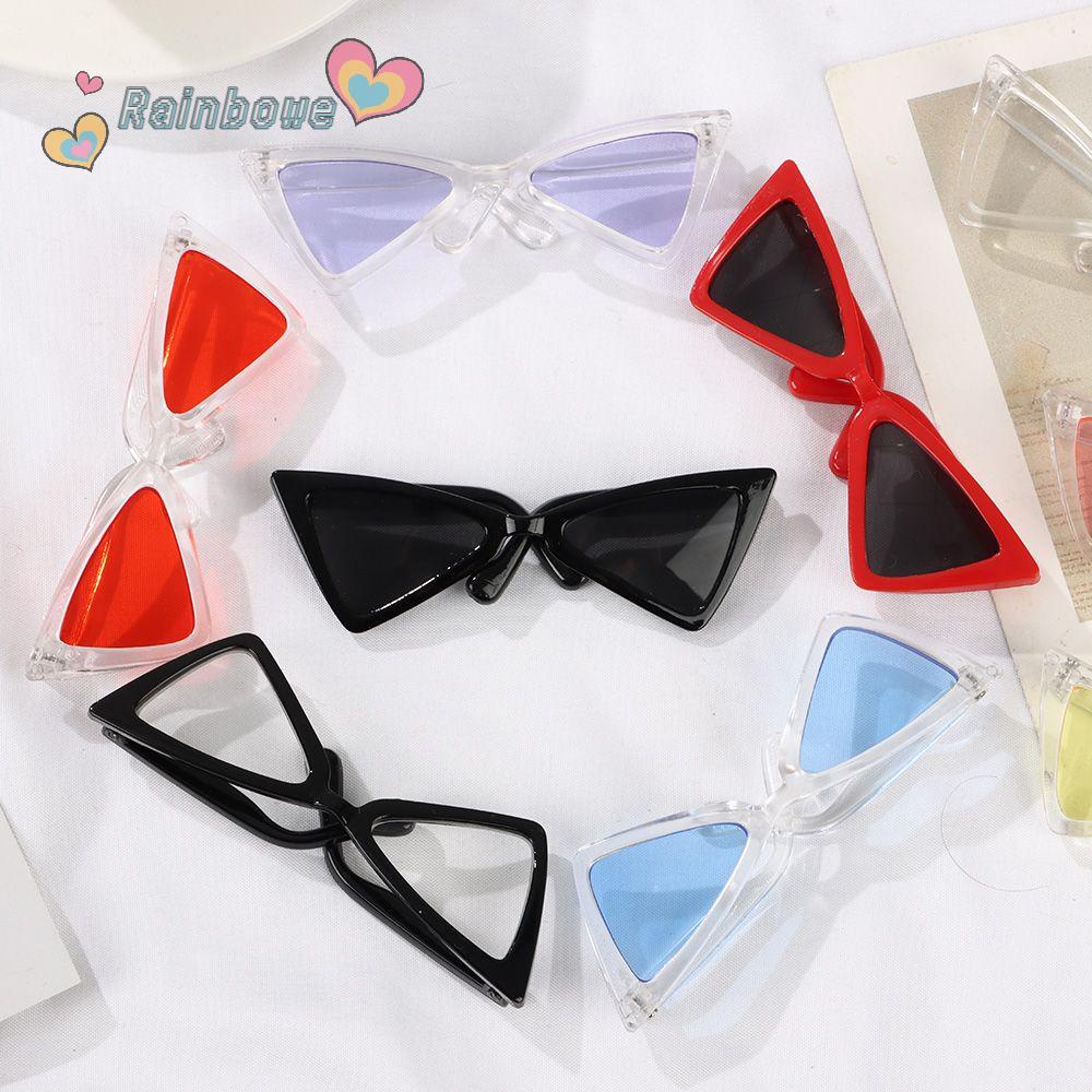 Kính mát gọng tam giác bằng nhựa dành cho búp bê Blythe