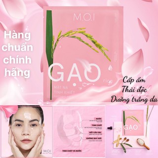 [CHUẨN CHÍNH HÃNG] Mặt Nạ Gạo Tinh Khiết Hãng MOI Trắng Da Thải Độc Dưỡng Ẩm Hồ Ngọc Hà - Mẫu Mới