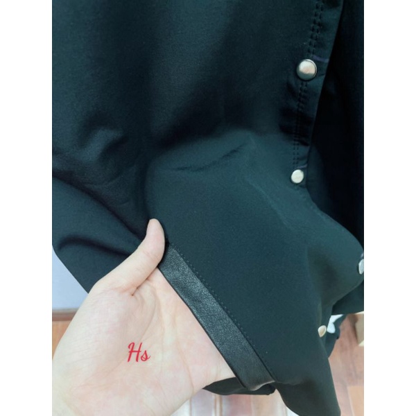 Áo Khoác BomBer Chữ G ❤️ Áo Bóng Chày Nam Nữ Viền Trắng Phối Tay Áo Da | BigBuy360 - bigbuy360.vn