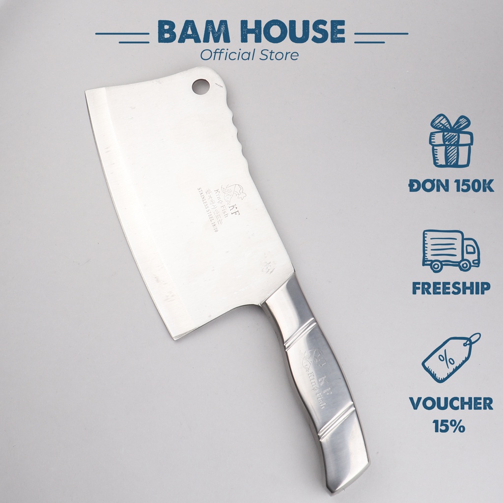 Dao đại chặt xương Bam House cán inox siêu bén cao cấp DDX05 - Gia dụng bếp