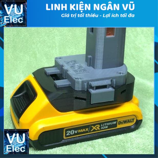 [In3D] Đế chuyển pin Dewalt 18v cho máy Ryobi 18v