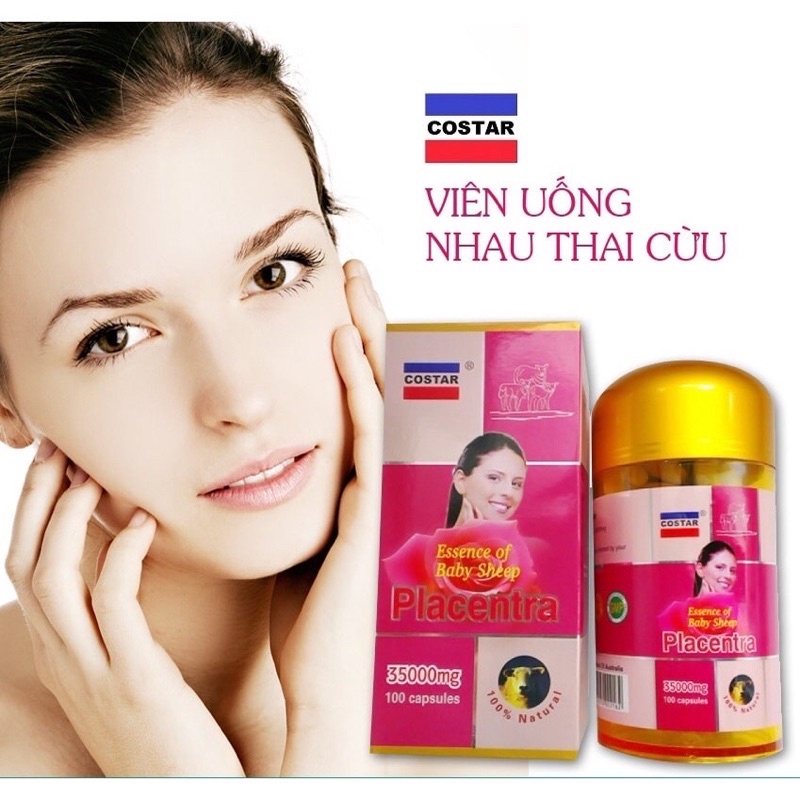 Nhau thai cừu Úc Costar 35000mg - điều hòa nội tiết, giảm nám - tàn nhang