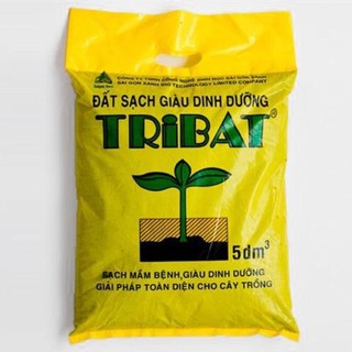 Đất sạch dinh dưỡng Tribat trồng cây 5dm3 - KL:2kg