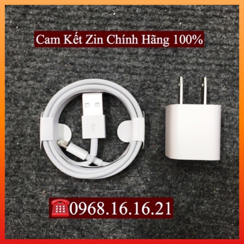 [CHÍNH HÃNG] Bộ Sạc + Cáp IPhone X Zin Máy 100% - Bảo Hành 3 Tháng