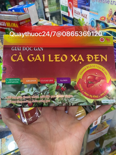 ✅VIÊN UỐNG GIẢI ĐỘC GAN CÀ GAI LEO XẠ ĐEN