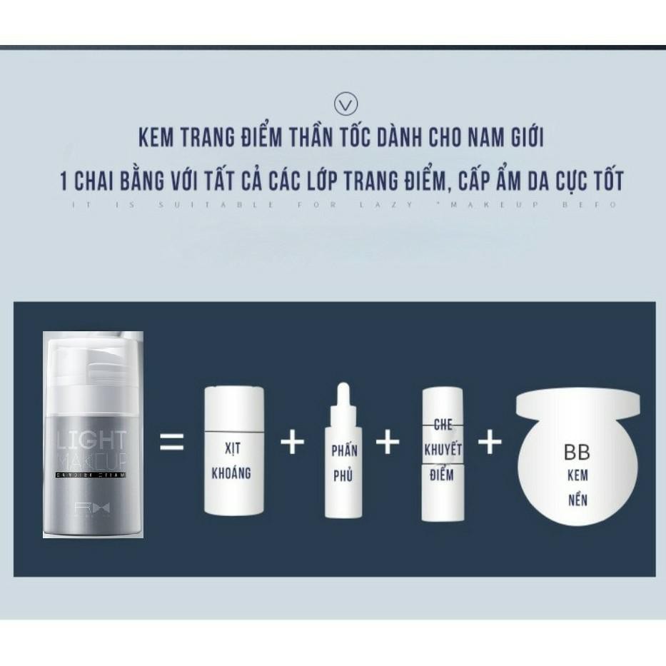 [50g] Light Makeup Kem Trang Điểm Đa Năng Cho Nam | BigBuy360 - bigbuy360.vn