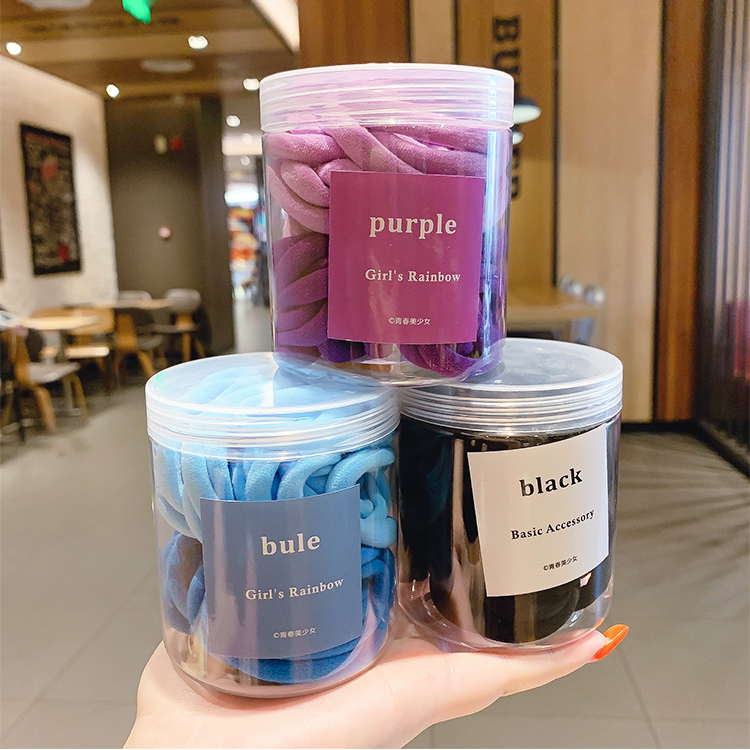 Set 50 dây buộc tóc co giãn nhiều màu thời trang cho nữ