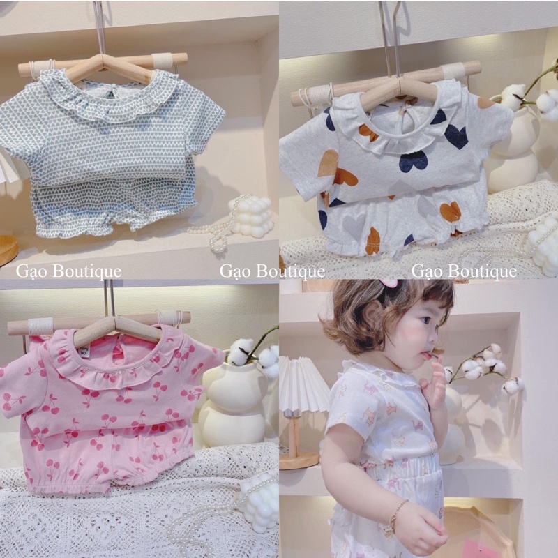 Đồ bộ cho bé gái mẫu mới 7-18kg