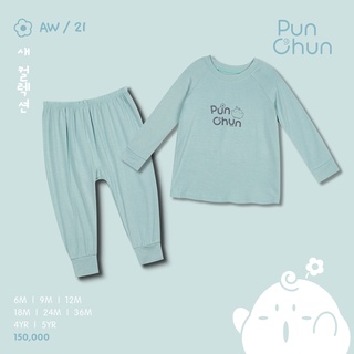 [ PUNCHUN ] Bộ dài tay raglan Punchun