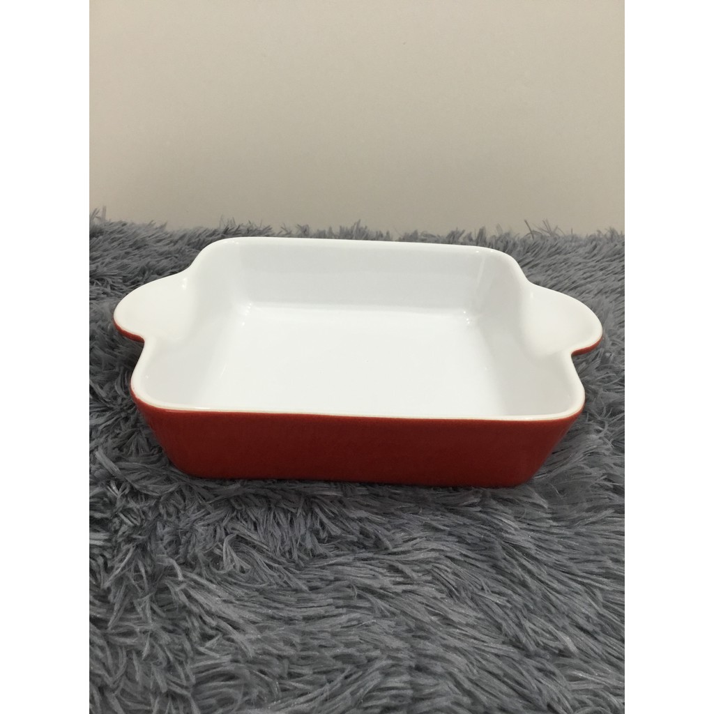 KHAY THỰC PHẨM 27 cm - GỐM SỨ VIỆT - CÓ TAY CẦM