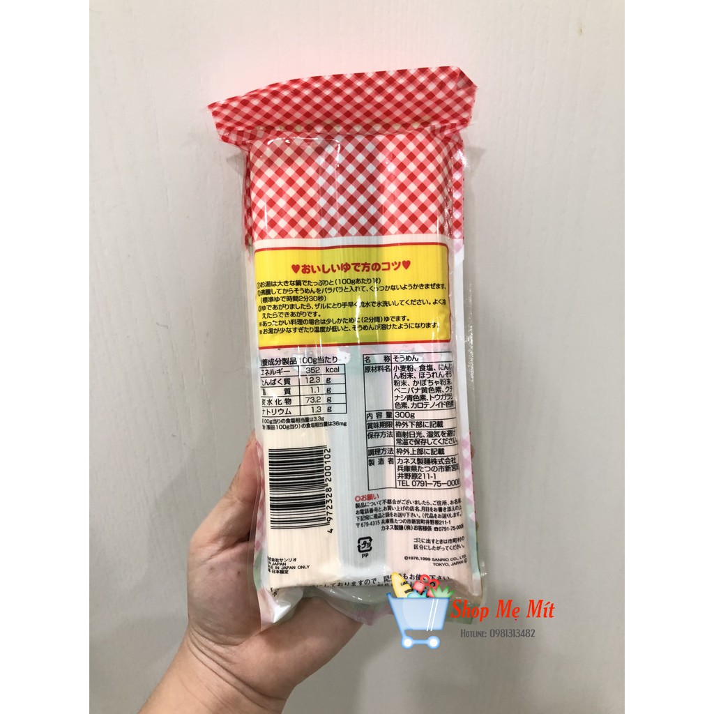 Mì Somen rau củ quả Hello kitty cho bé