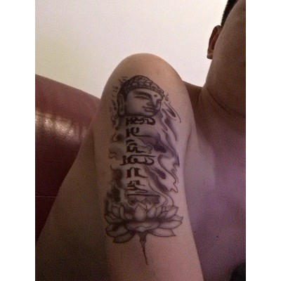 [ SIÊU GIẢM GIÁ TATTOO NAM ] Hình xăm dán tattoo Phật - miếng dán hình xăm đẹp dành cho nam