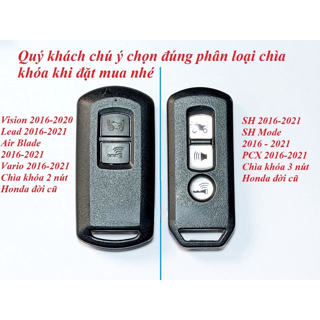 Bao Da Chìa Khóa Thông Minh Cho Xe Hơi Honda Vision SH Mode, Air Blade, Lead, Vario, PCX 150 125