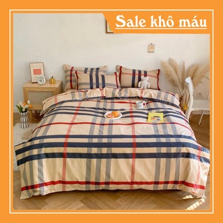 Set chăn ga gối 4 món cotton poly hàng nhập khẩu nguyên bộ họa tiết đa dạng