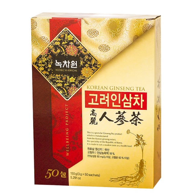 Trà Nhân Sâm Hàn Quốc Nokchawon Korean Ginseng Tea 3g x 50 gói