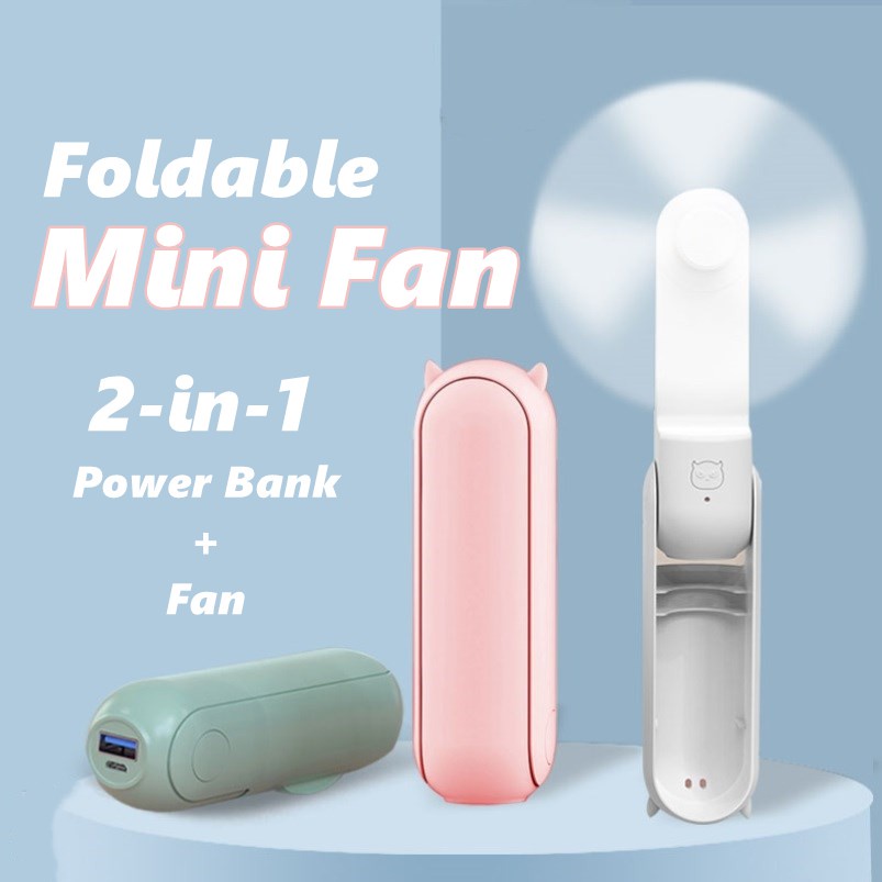 Quạt mini cầm tay sạc cổng USB 2 trong 1 sử dụng tiện lợi và bền