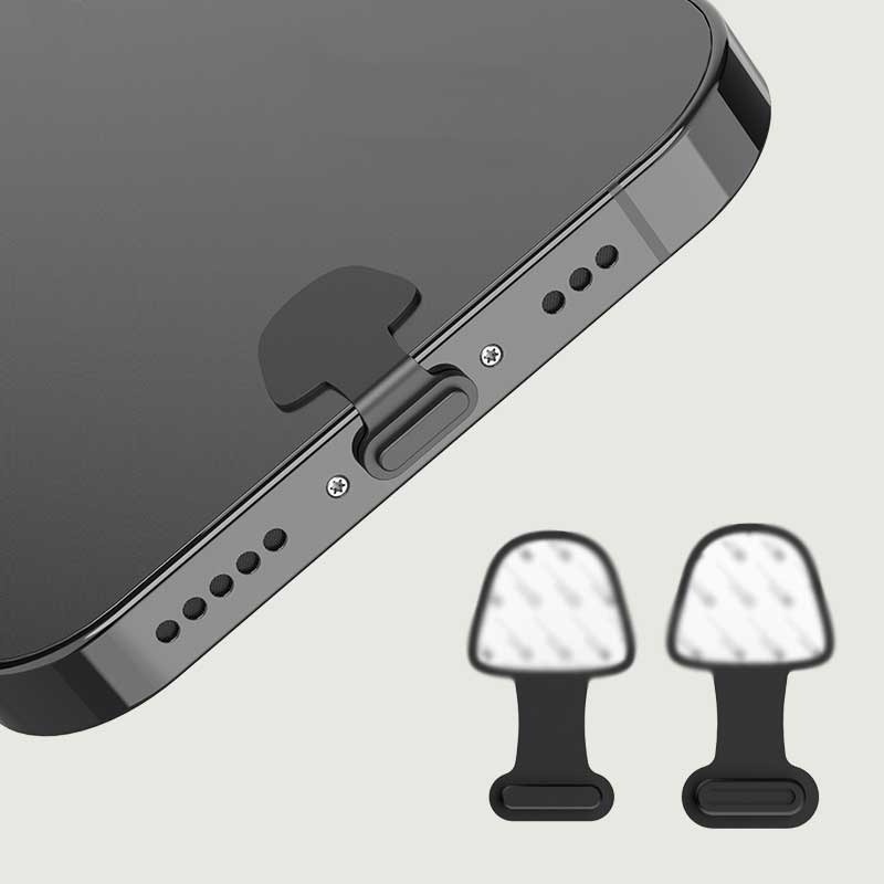 Set 2 Nút Silicon Bịt Cổng Sạc Điện Thoại / Cổng Sạc Type-C Chống Bụi Bẩn Chống Thất Lạc Tiện Dụng