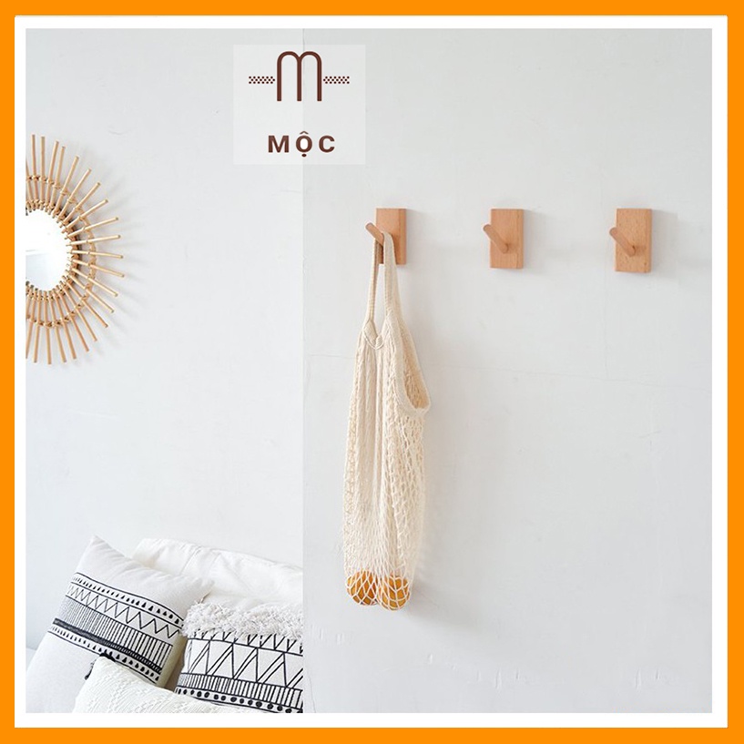 Móc Treo Tường Gỗ Thông Mộc Family