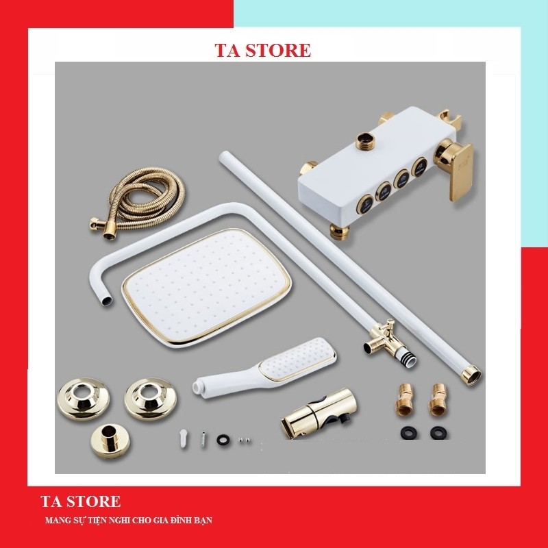 Sen Cây Vòi Tăng Áp Nóng Lạnh Kèm Vòi Xịt Vệ Sinh TATAMO Sen Tắm 4 Chức Năng Thiết Bị Nhà Tắm TA STORE ST06