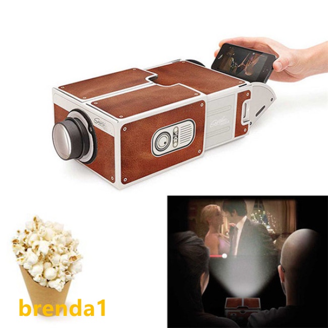 Máy Chiếu 3D Mini DIY Có Thể Điều Chỉnh Cho Điện Thoại Di Động