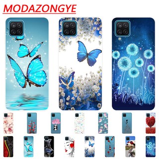 ốp lưng Bằng Silicone Mềm Có Sơn Họa Tiết Cho Samsung Galaxy M12 M 12