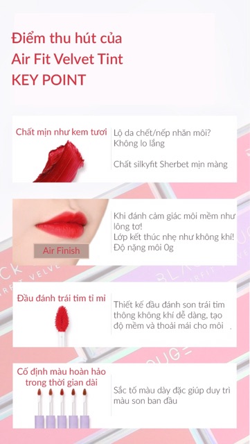 [Chính hãng] [Sẵn] [New] Son Kem Lì Phiên Bản MOOD BLACK ROUGE AIR FIT VELVET TINT SEASON 2 - MOOD FILTER | BigBuy360 - bigbuy360.vn