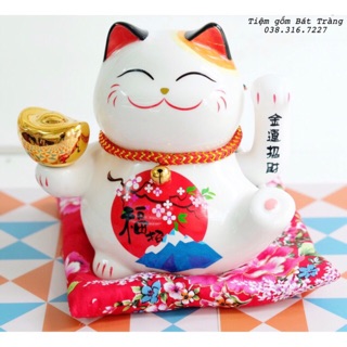 Mèo thần tài vẫy tay 16cm - mèo neko Nhật (6 mẫu)