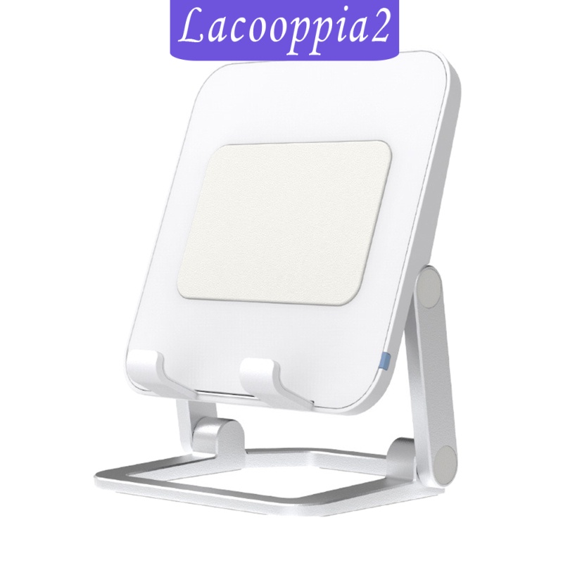 [LACOOPPIA2] Wireless Charger Stand, 2 Coil 15W Fast Wireless Charger Station, Zinc Alloy Wireless Charging Dock for