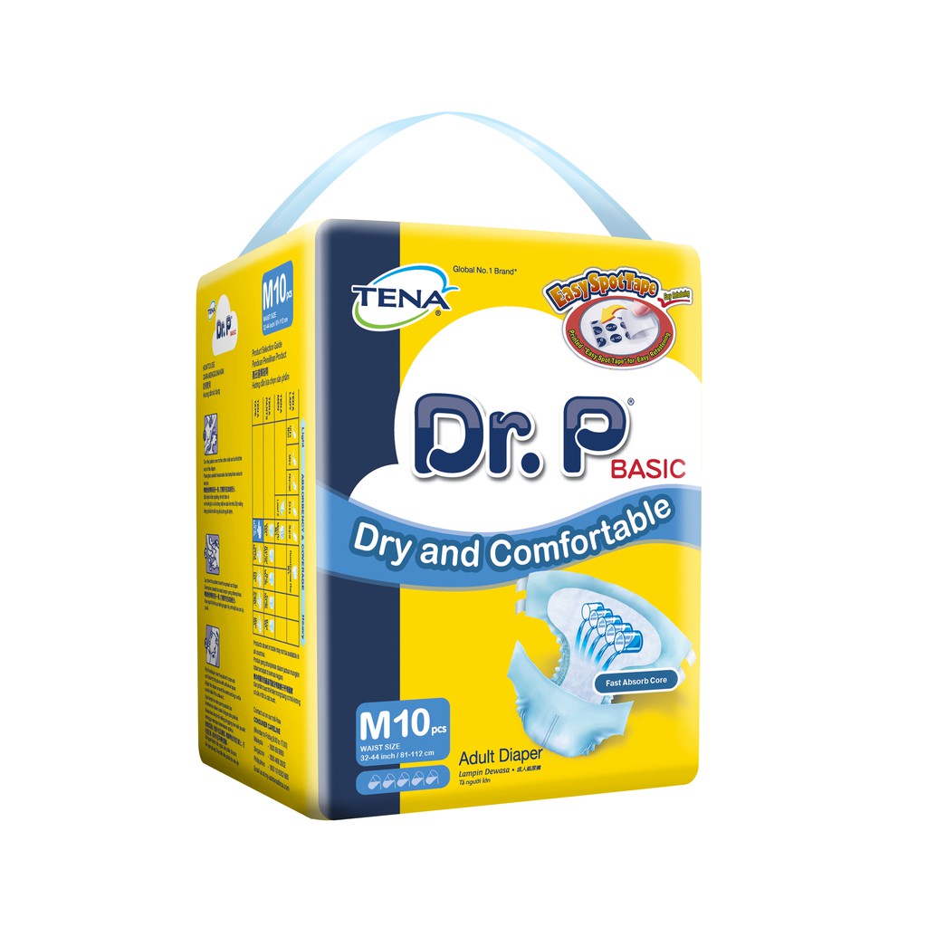 Tã dán người lớn Dr.P size M10/L8/XL8 siêu thấm chống tràn cao cấp