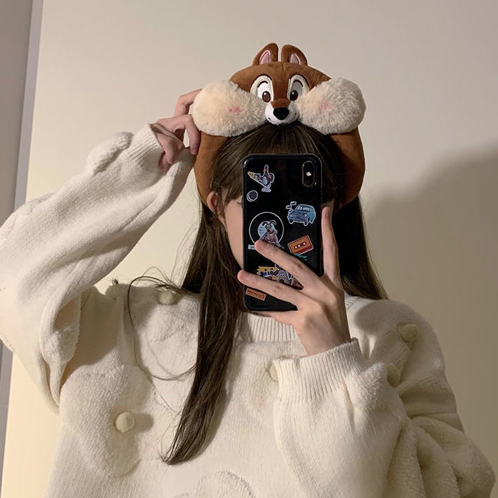 Băng Đô Cài Tóc Hình Gấu Hoạt Hình Dễ Thương Cho Mẹ Và Bé