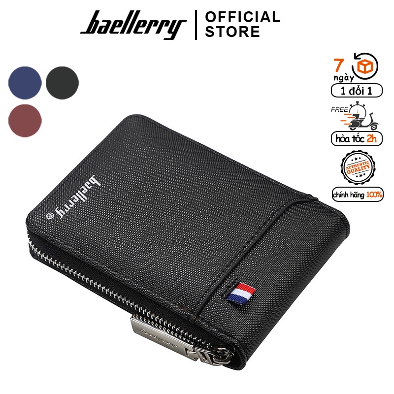 Ví Cầm Tay Nam BAELLERRY Nhỏ Gọn Đựng Được Nhiều Thẻ Ngân Hàng, Giấy Tờ - K9105