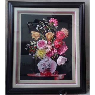 Tranh thêu ruy băng 60x50cm