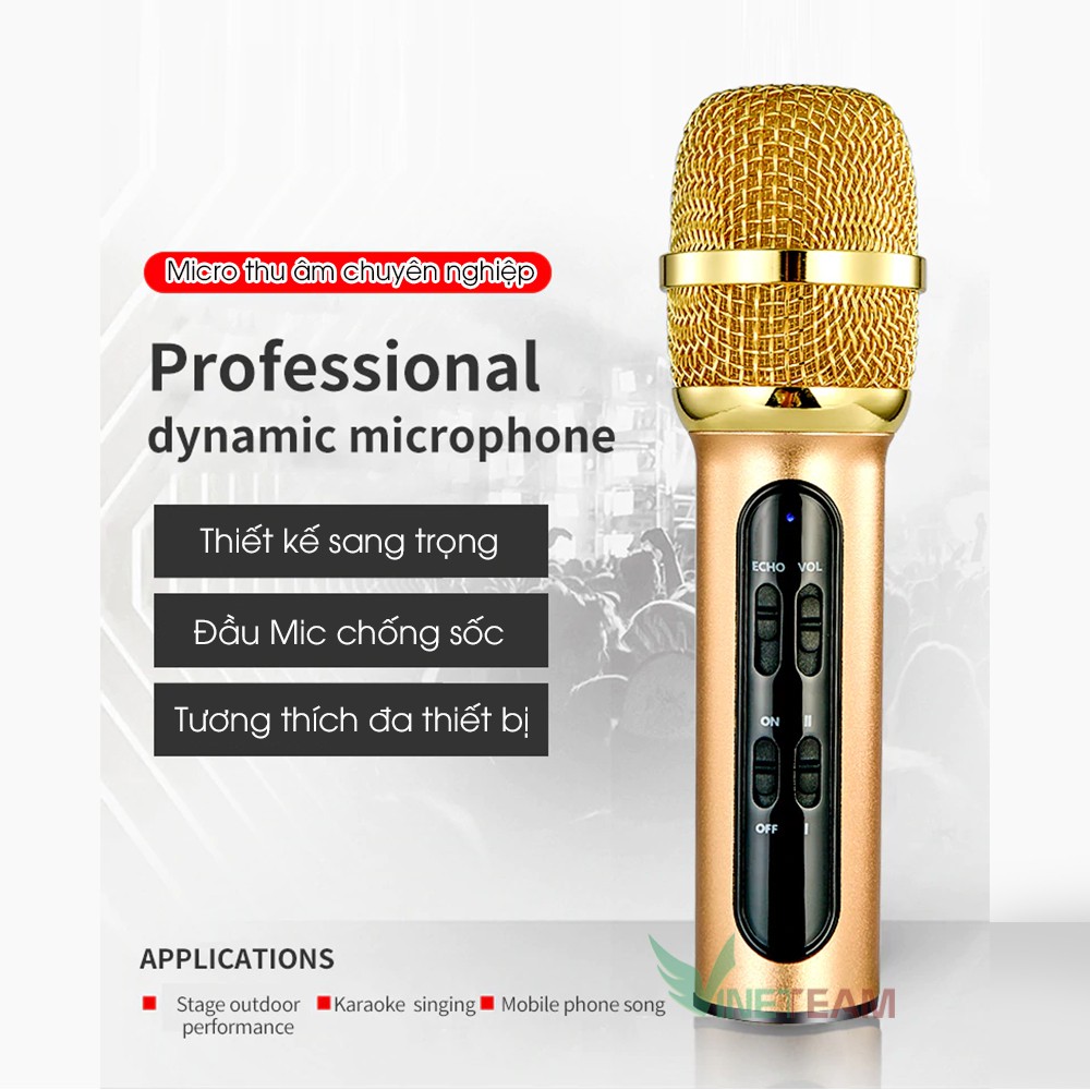 Bộ micro thu âm karaoke livestream C11 Kèm đầy đủ phụ kiện ✔Hát karaoke livetream ✔Phiên bản tiếng Anh ✔Bảo hành 6 tháng