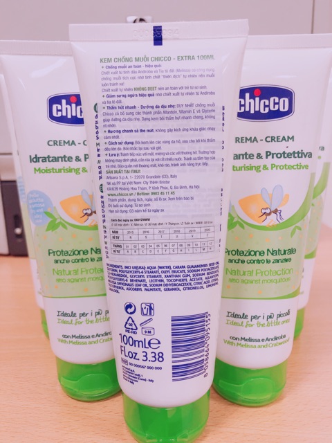 Kem chống muỗi chicco Extra 100ml ( phiên bản mới)