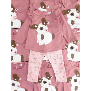 SET BỘ NỈ THỎ HỒNG H&M CUTE CHO BÉ