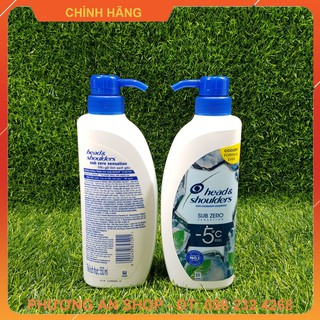 Dầu gội Head & Shoulders Sub Zero - Chai 550ml