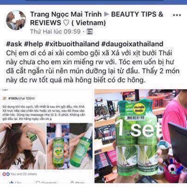 Cặp gội xả tóc