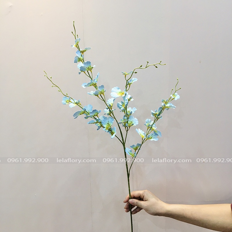 Cành hoa Lan Vũ Nữ - Hoa giả trang trí nhà cửa, cành hoa giả decor - HOG0005
