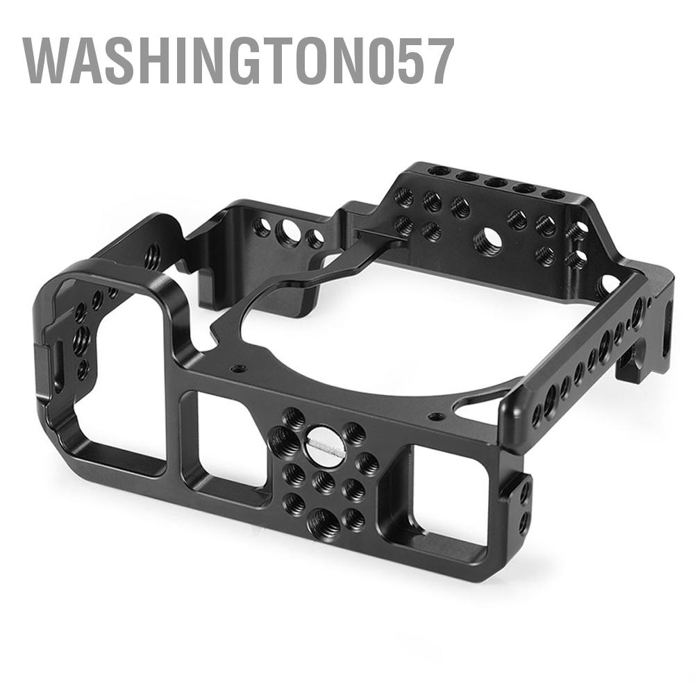 Có thể bán buôn Hợp kim nhôm Đen Multihole Video Vlog Phụ kiện Lồng Máy ảnh cho Không gương lật Nikon Z6 Z7 Washington057 Hàng giao ngay