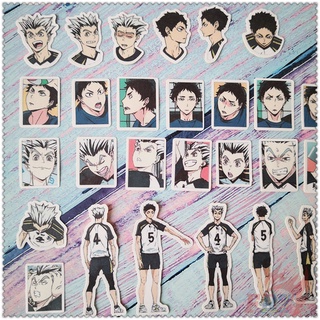 ❤ Haikyuu!! Q-2 Nhãn Dán Thủ Công Mini Kotaru Bokuto & Akaashi Keiji Mini ❤ Set 39 Sticker Dán Trang Trí Album