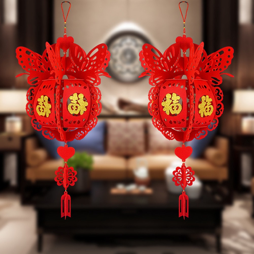 Đèn Lồng Đỏ May Mắn Phong Cách Trung Hoa