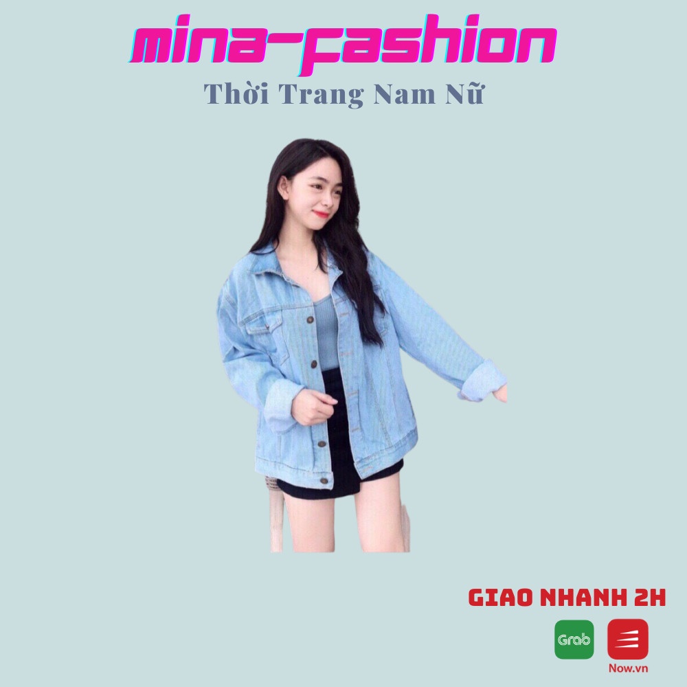 Sales Cực Hot Áo Khoác Jean Dành Cho Nam Nữ AKJN06 MinaFashion