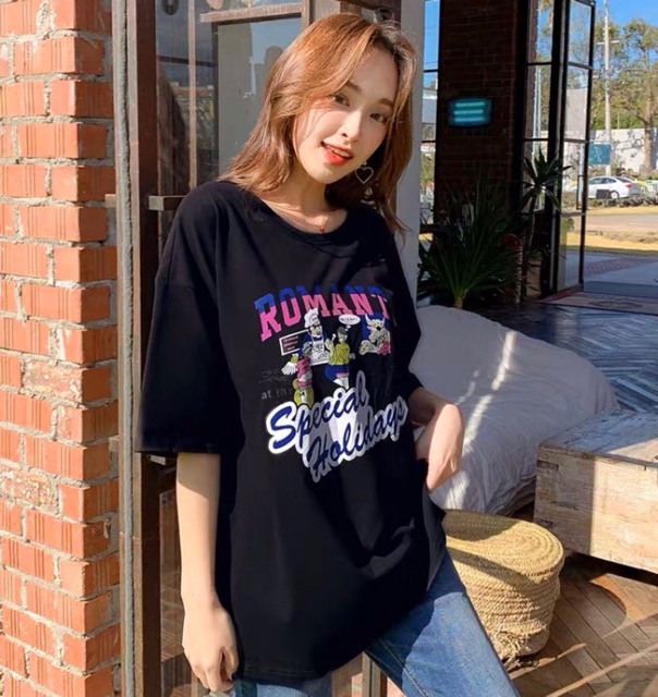 ÁO PHÔNG NỮ I HAD A BALL HAI MÀU ĐEN VÀ TRẮNG - CHẤT MỊN - KHÔNG NHÀU - KHÔNG NHÃO