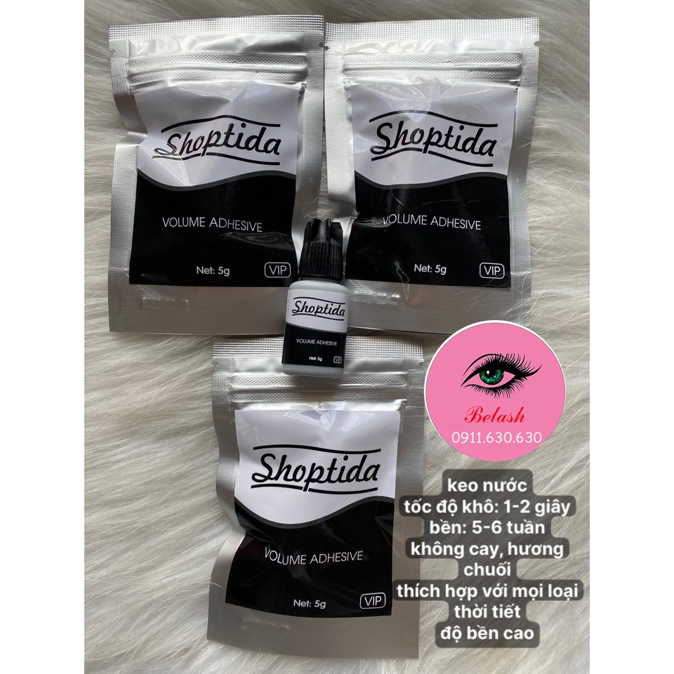 Keo Nối Mi Siêu Bền Ít Cay Shoptida Không Cay Hương Chuối - Dụng Cụ Nối Mi - Be Lash