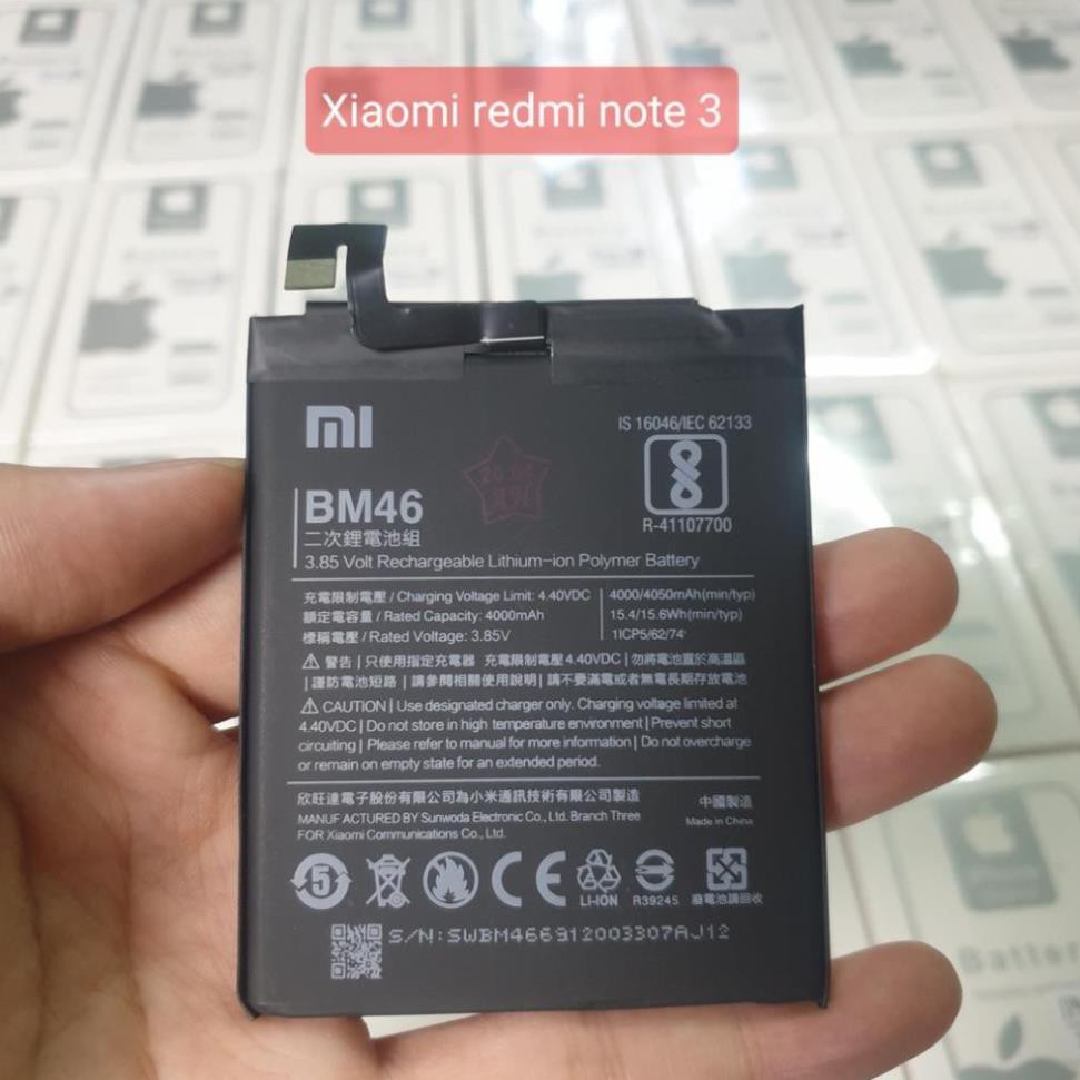 SIÊU SALE- Pin Xiaomi Redmi Note 3/ Note 3 Pro ( BM46 ) bảo hành 6 tháng