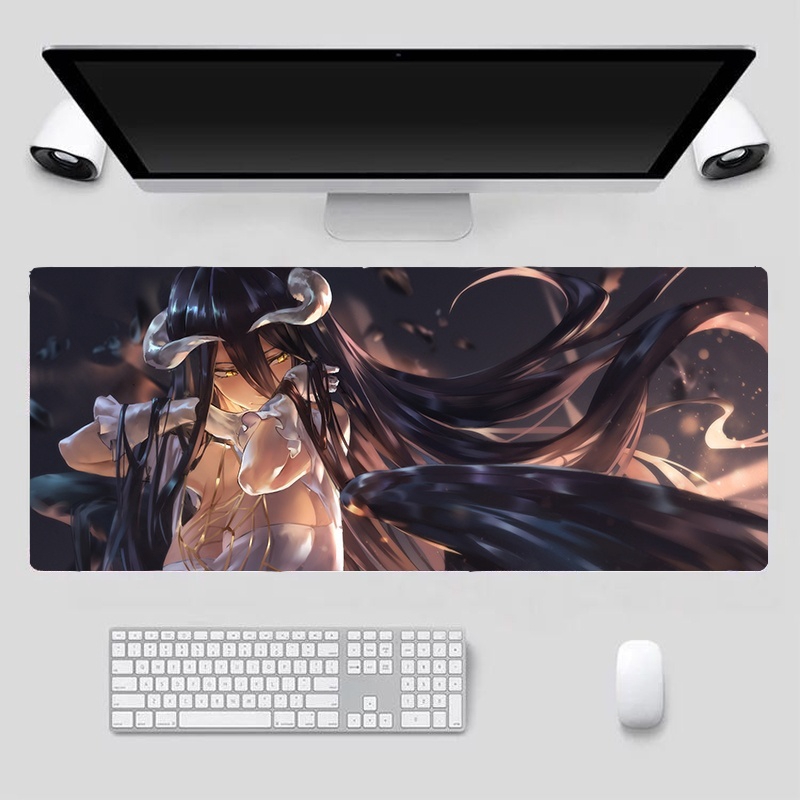 Tấm Lót Chuột Và Bàn Phím Cỡ Lớn In Hình Anime Overlord Dakimakura Albedo Cho Nữ