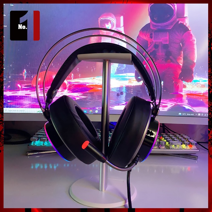 Tai Nghe Chụp Tai Gaming Có Dây Máy Tính ZIDLI ZH20 Led RGB Tai Nghe Headphone Vi Tính Laptop Chơi Game Có Mic