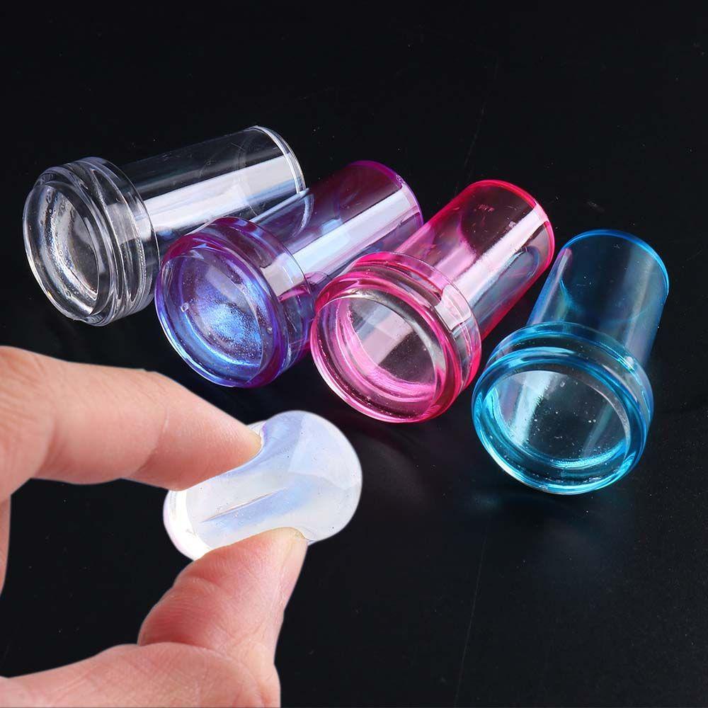 QQMALL Bộ Khuôn In Móng Tay Bằng Silicone Kèm Dụng Cụ Cạo Dành Cho Nữ